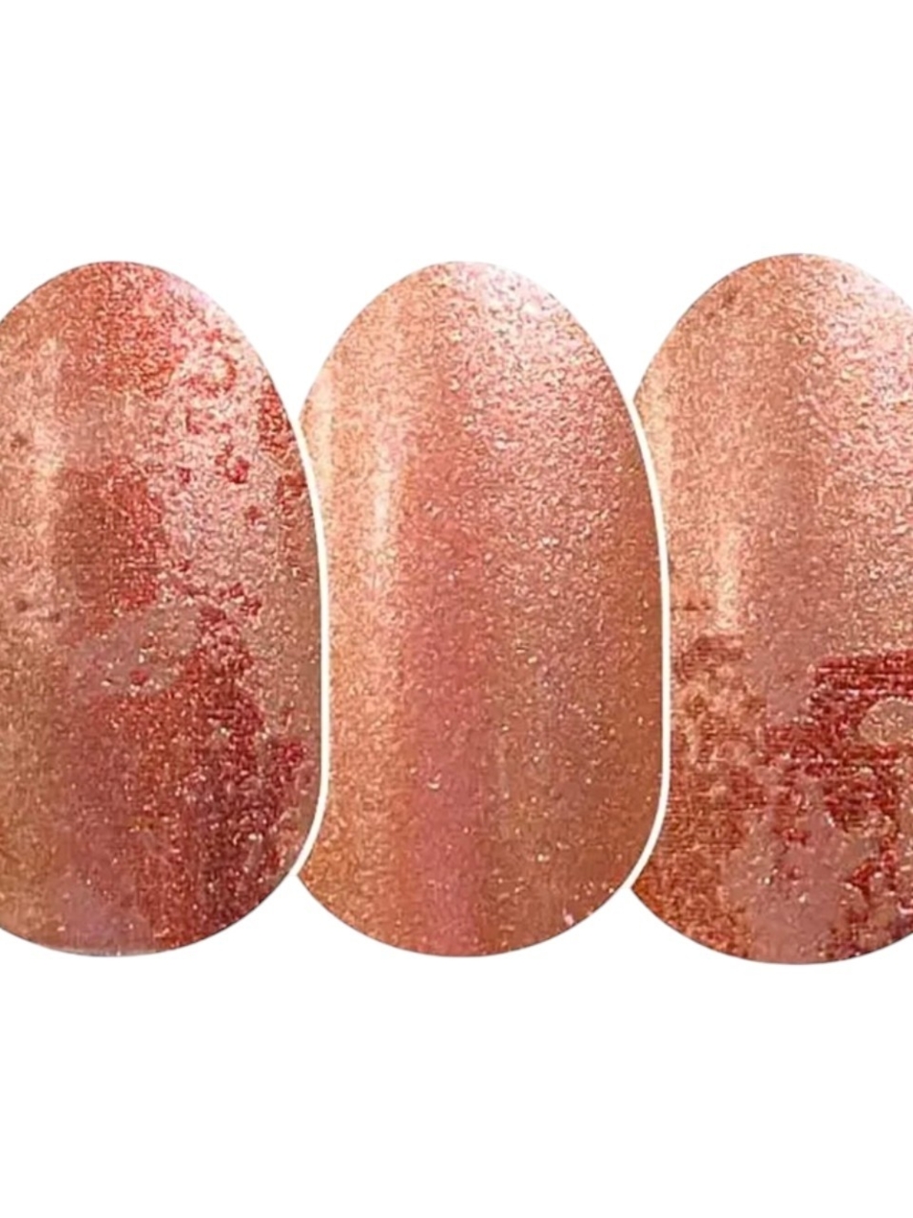 Color Street Rustworthy Nail Polish Strips Set Red Brown Shimmer
